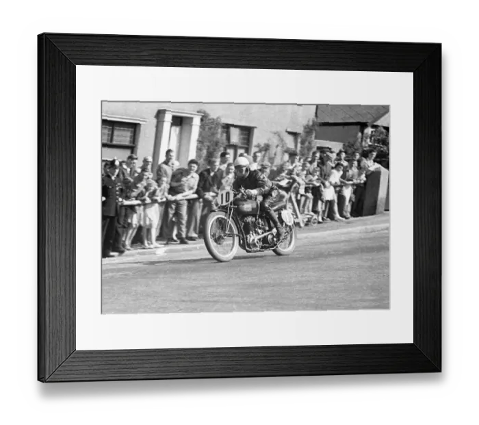 Framed Print : Sven Sorensen (Excelsior) 1951 Lightweight TT Framed Print : Sven Sorensen (Excelsior) 1951 Lightweight TT
