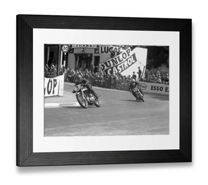 Framed Print : V Clifford (Norton) Alf Hagon (Norton) 1953 Senior Clubman TT Framed Print : V Clifford (Norton) Alf Hagon (Norton) 1953 Senior Clubman TT