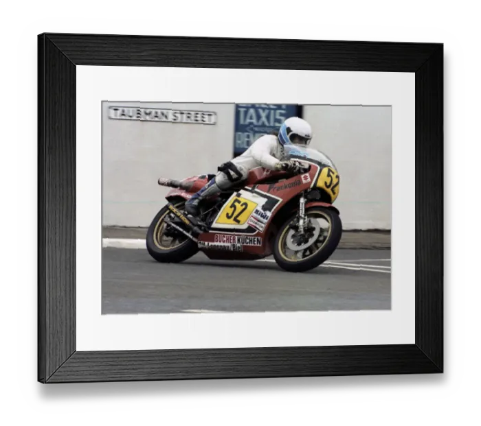 Framed Print : Andreas Hoffmann (Suzuki) 1981 Senior TT Framed Print : Andreas Hoffmann (Suzuki) 1981 Senior TT