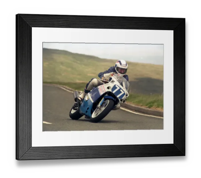 Framed Print : John Raybould (Suzuki) 1988 Production B TT