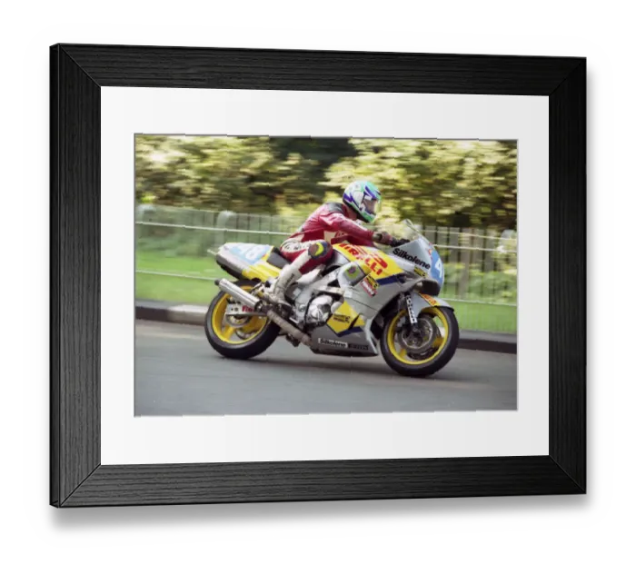 Framed Print : Rob Simm (Kawasaki) 1991 Newcomers Manx Grand Prix Framed Print : Rob Simm (Kawasaki) 1991 Newcomers Manx Grand Prix