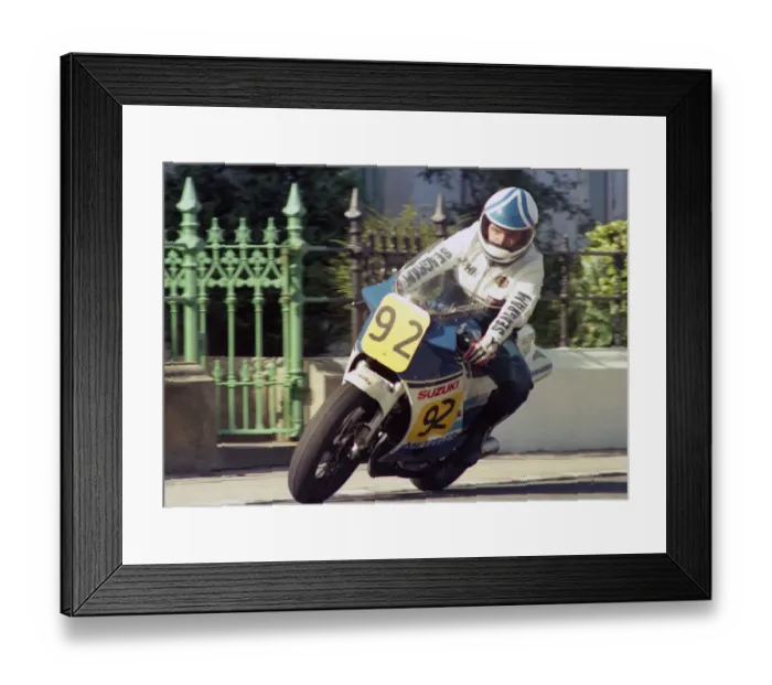 Framed Print : John Pollock (Suzuki) 1987 Senior Manx Grand Prix Framed Print : John Pollock (Suzuki) 1987 Senior Manx Grand Prix