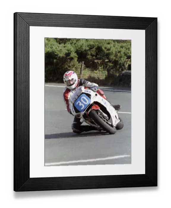 Framed Print : Paul Kirkby (Honda) 1994 Newcomers Manx Grand Prix Framed Print : Paul Kirkby (Honda) 1994 Newcomers Manx Grand Prix
