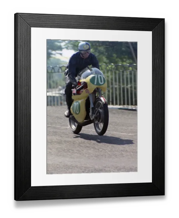 Framed Print : Peter Platt (Greeves) 1970 Lightweight TT practice Framed Print : Peter Platt (Greeves) 1970 Lightweight TT practice