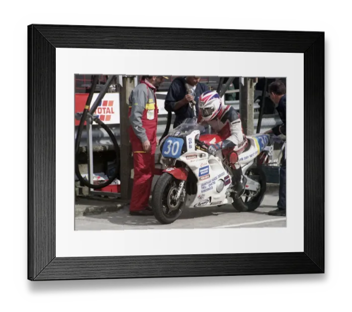 Framed Print : Paul Kirkby (Honda) 1994 Newcomers Manx Grand Prix Framed Print : Paul Kirkby (Honda) 1994 Newcomers Manx Grand Prix