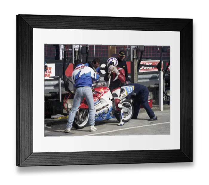 Framed Print : Phil Stewart (Honda) 1994 Newcomers Manx Grand Prix Framed Print : Phil Stewart (Honda) 1994 Newcomers Manx Grand Prix