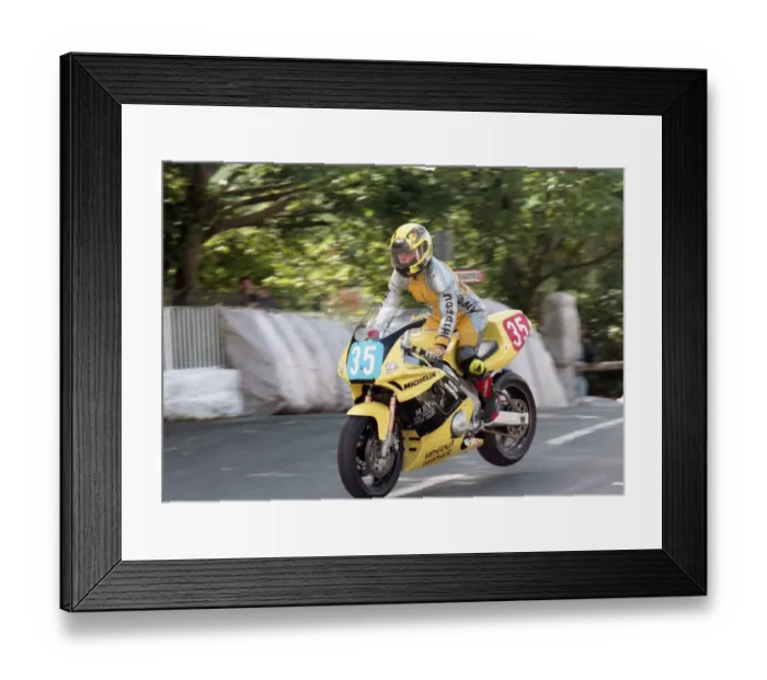 Framed Print : Anita Buxton (Yamaha) 1996 Newcomers Manx Grand Prix Framed Print : Anita Buxton (Yamaha) 1996 Newcomers Manx Grand Prix