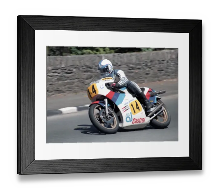 Framed Print : Nick Jefferies (Suzuki) 1985 Senior TT Framed Print : Nick Jefferies (Suzuki) 1985 Senior TT