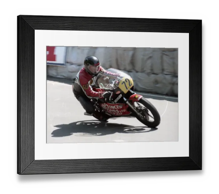 Framed Print : Ernst Grandegger (Yamaha) 1985 Senior TT Framed Print : Ernst Grandegger (Yamaha) 1985 Senior TT