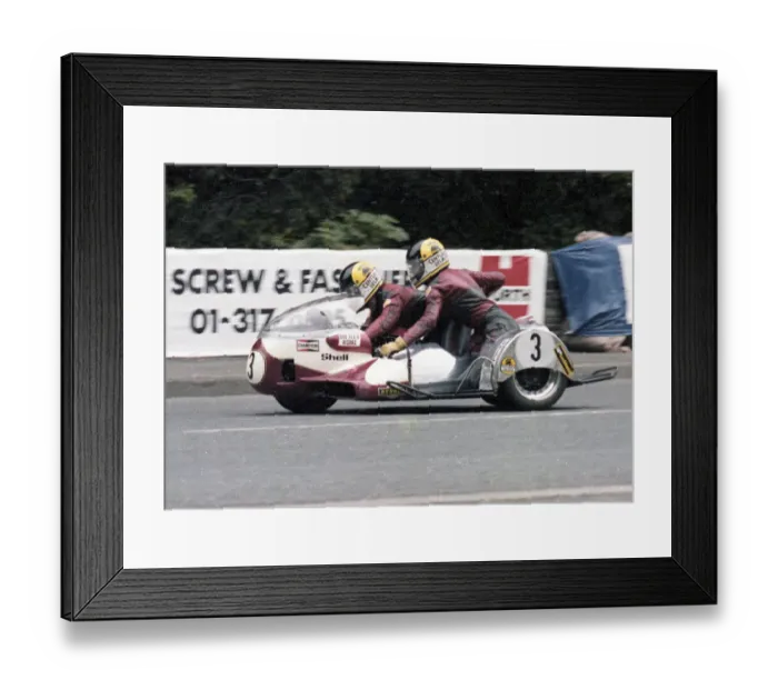 Framed Print : Mick Boddice & Chas Birks (Woodhouse Yamaha) 1979 Sidecar TT Framed Print : Mick Boddice & Chas Birks (Woodhouse Yamaha) 1979 Sidecar TT