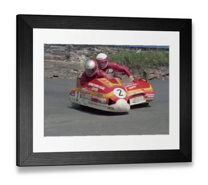 Framed Print : Dave Hallam & John Gibbard (Windle Yamaha) 1986 Sidecar TT Framed Print : Dave Hallam & John Gibbard (Windle Yamaha) 1986 Sidecar TT