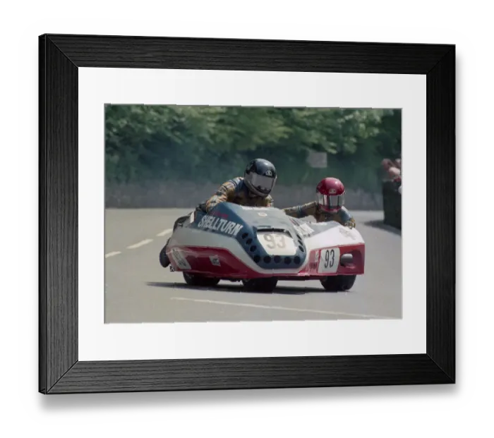 Framed Print : Michael Shellie & Gloria Shellie (Kawasaki) 1986 Sidecar TT Framed Print : Michael Shellie & Gloria Shellie (Kawasaki) 1986 Sidecar TT