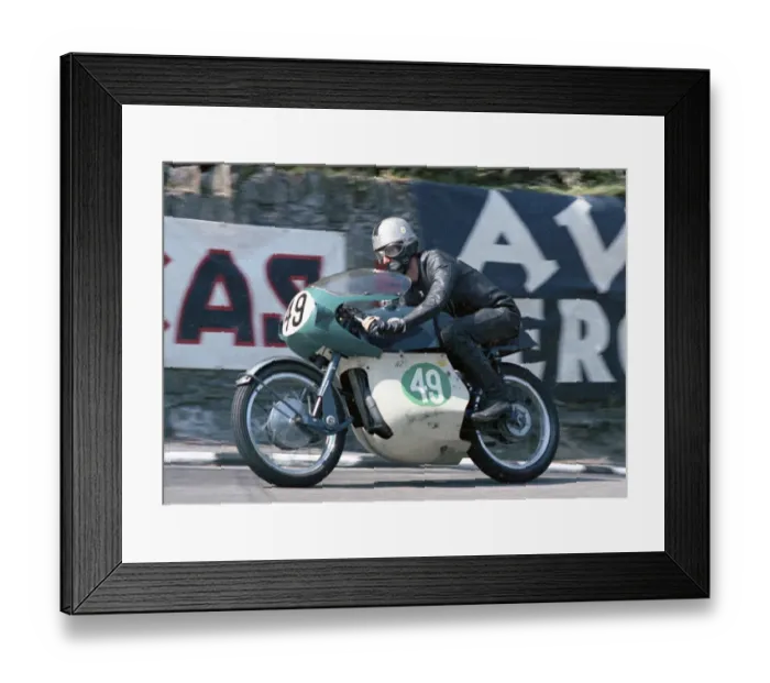 Framed Print : Keith Williams (Greeves) 1967 Lightweight TT Framed Print : Keith Williams (Greeves) 1967 Lightweight TT