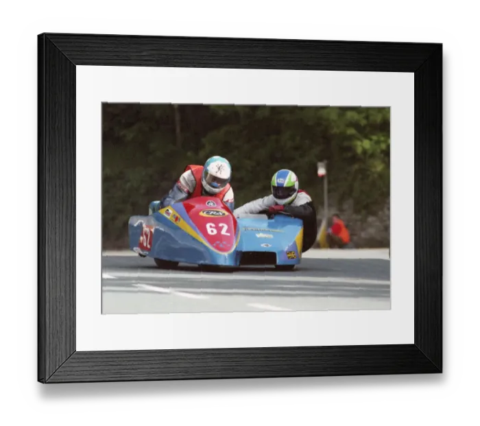 Framed Print : Franco Martinel & Steve Knowles (MSDF Yamaha) 1993 Sidecar TT Framed Print : Franco Martinel & Steve Knowles (MSDF Yamaha) 1993 Sidecar TT