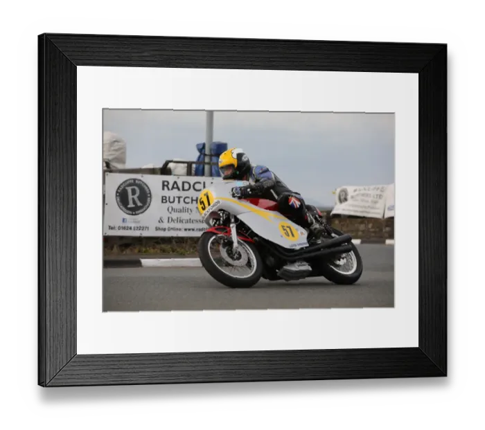 Framed Print : Neil Lloyd (Honda) 2018 Pre-TT Classic