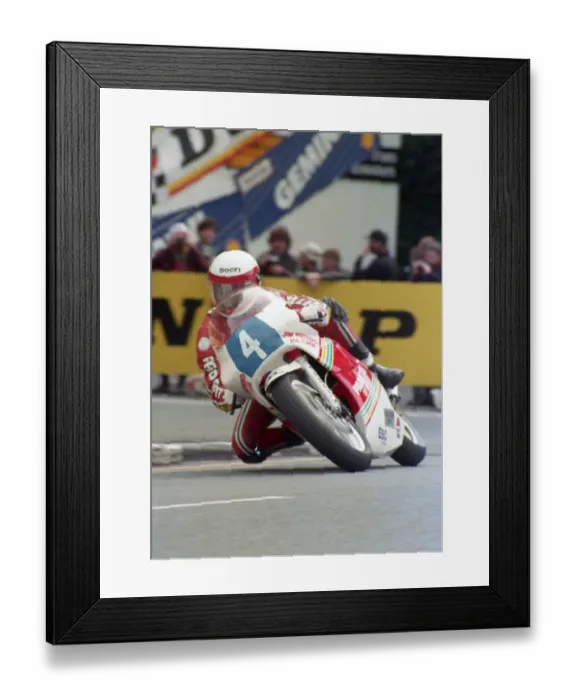 Framed Print : Dave Leach (Yamaha) 1987 Junior TT Framed Print : Dave Leach (Yamaha) 1987 Junior TT