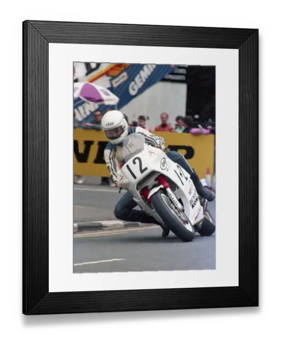 Framed Print : Nick Jefferies (Honda) 1987 Formula One TT Framed Print : Nick Jefferies (Honda) 1987 Formula One TT