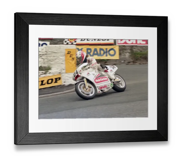 Framed Print : Peter Rubatto (Bimota Yamaha) 1987 Formula One TT Framed Print : Peter Rubatto (Bimota Yamaha) 1987 Formula One TT