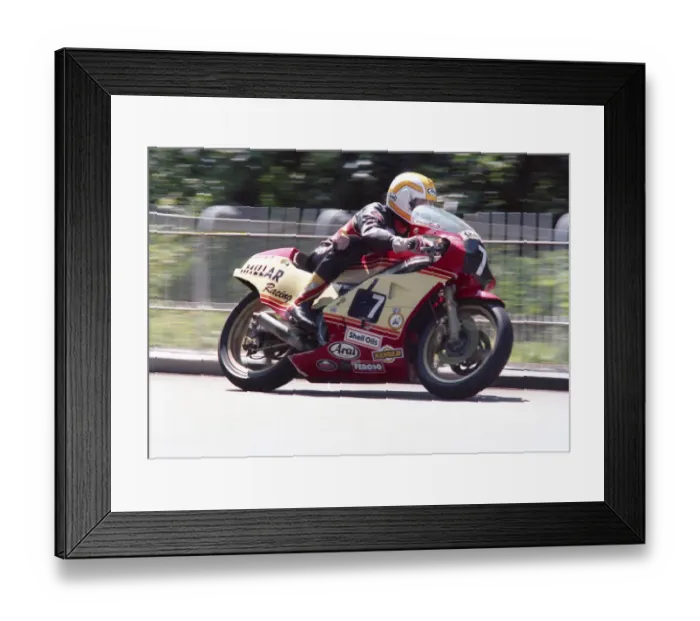 Framed Print : Eddie Laycock (Yamaha) 1987 Formula Two TT Framed Print : Eddie Laycock (Yamaha) 1987 Formula Two TT