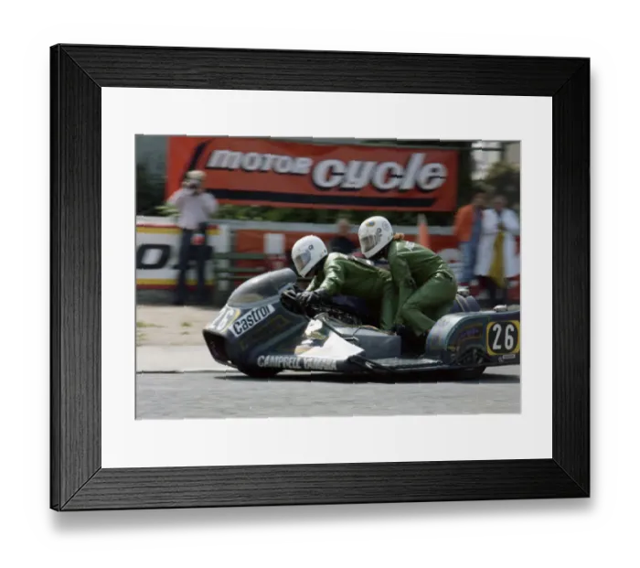 Framed Print : Alex Campbell & Russell Campbell (Yamaha) 1976 500 Sidecar TT Framed Print : Alex Campbell & Russell Campbell (Yamaha) 1976 500 Sidecar TT