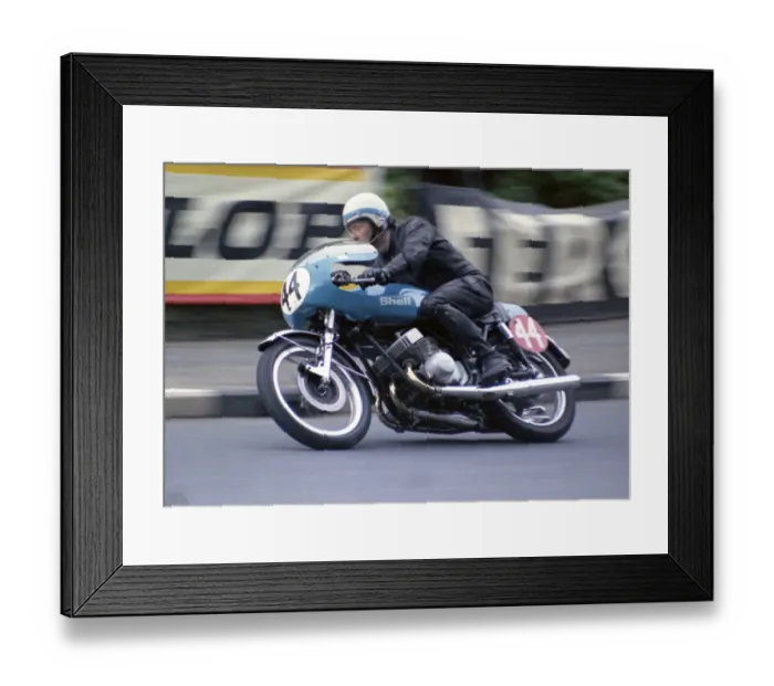 Framed Print : Bill Milne (Kawasaki) 1973 Production TT Framed Print : Bill Milne (Kawasaki) 1973 Production TT