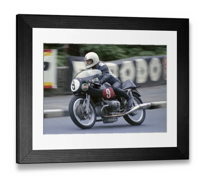 Framed Print : Hans Otto Butenuth (BMW) 1973 Production TT Framed Print : Hans Otto Butenuth (BMW) 1973 Production TT