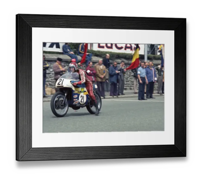 Framed Print : Percy Tait (Triumph) 1974 Formula 750 TT Framed Print : Percy Tait (Triumph) 1974 Formula 750 TT