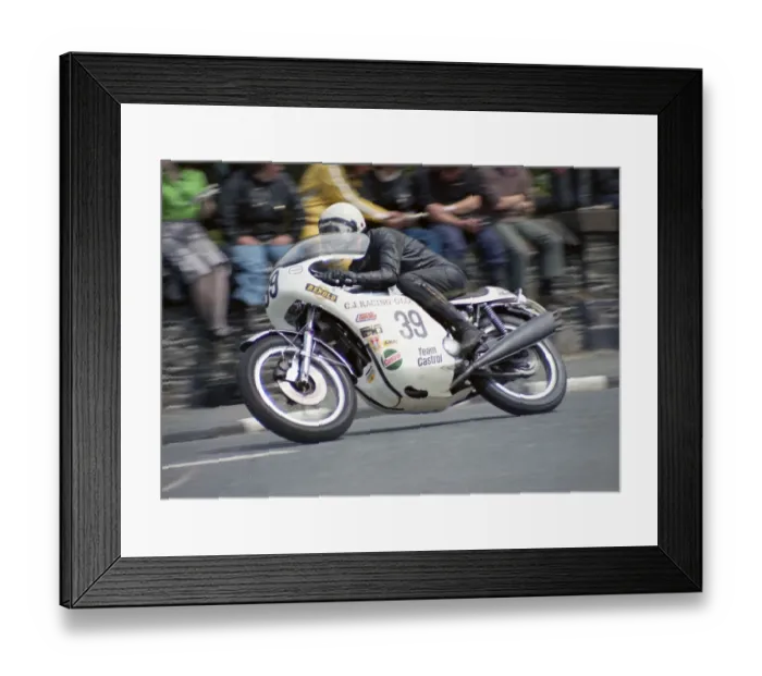 Framed Print : Roger Corbett (C J Trident) 1974 Formula 750 TT Framed Print : Roger Corbett (C J Trident) 1974 Formula 750 TT