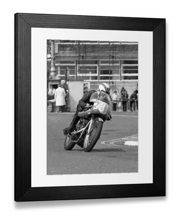 Framed Print : Frank Moss (AJS) 1973 Junior Manx Grand Prix Framed Print : Frank Moss (AJS) 1973 Junior Manx Grand Prix