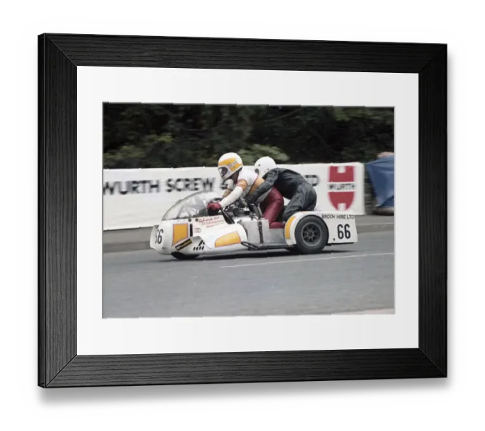 Framed Print : Derek Rumble & Alan Warner (Rumble Yamaha) 1979 Sidecar TT Framed Print : Derek Rumble & Alan Warner (Rumble Yamaha) 1979 Sidecar TT
