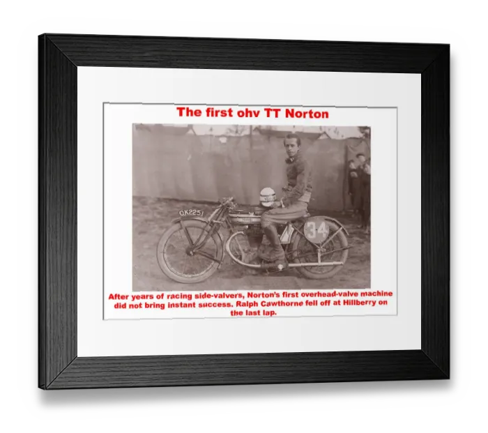 Framed Print : The first ohv TT Norton Framed Print : The first ohv TT Norton