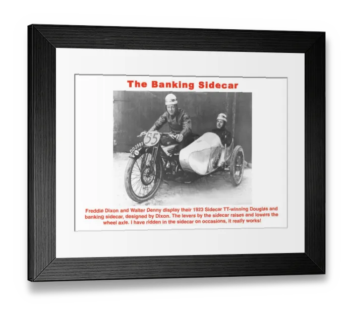 Framed Print : The Banking Sidecar