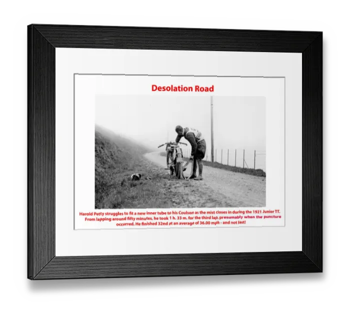 Framed Print : Desolation Road 1921 Junior TT Framed Print : Desolation Road 1921 Junior TT