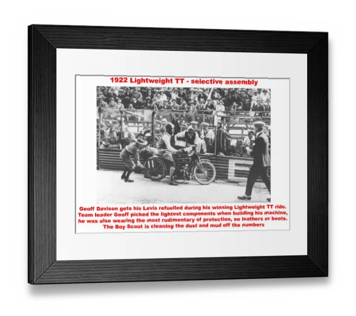 Framed Print : 1922 Lightweight TT - selective assembly Framed Print : 1922 Lightweight TT - selective assembly