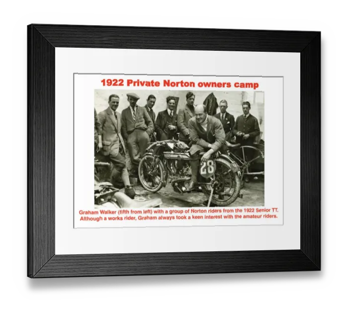 Framed Print : 1922 Private Norton owners camp