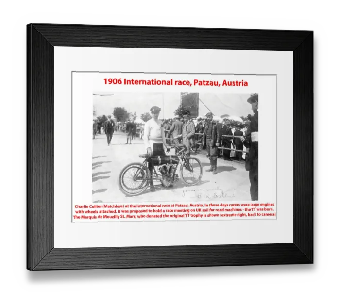 Framed Print : Charlie Collier Matchless The Marquis De Mouzilly St. Mars Framed Print : Charlie Collier Matchless The Marquis De Mouzilly St. Mars