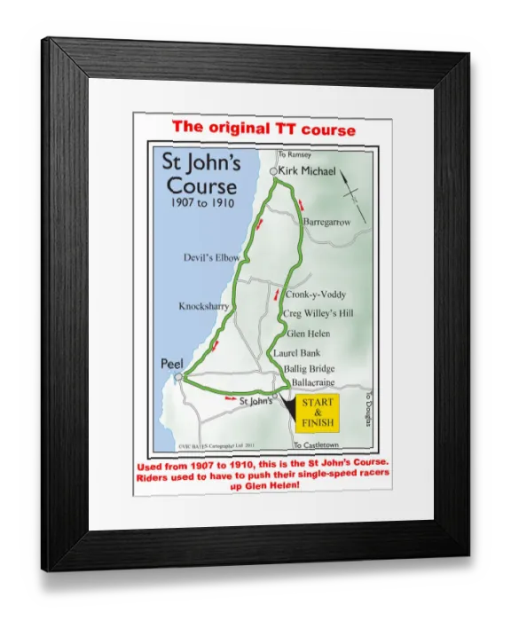 Framed Print : The original TT course Framed Print : The original TT course