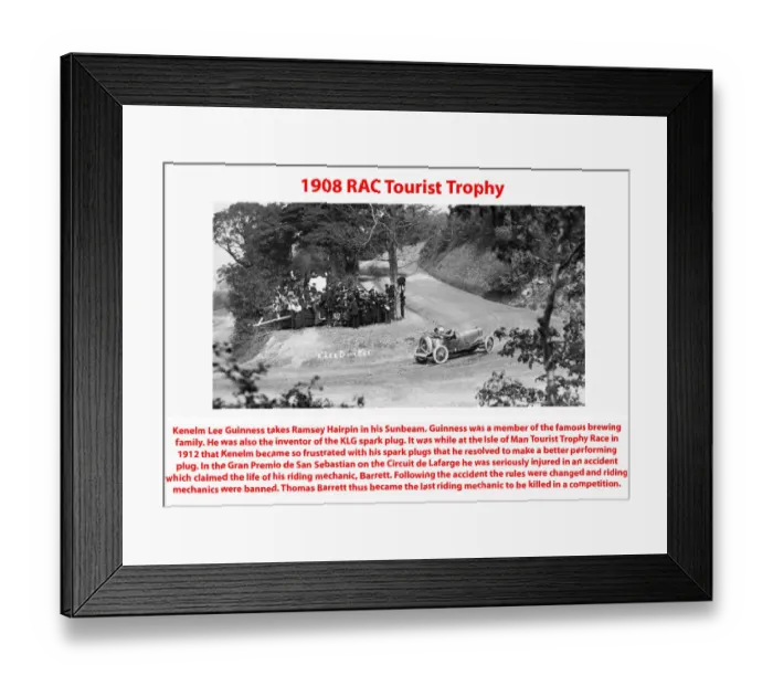 Framed Print : 1908 RAC Tourist Trophy Framed Print : 1908 RAC Tourist Trophy