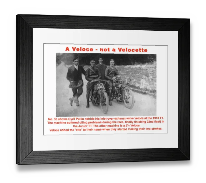 Framed Print : A Veloce - not a Velocette Framed Print : A Veloce - not a Velocette