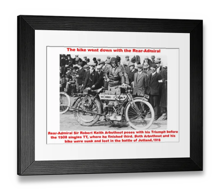 Framed Print : The bike went down with the Rear-Admiral Framed Print : The bike went down with the Rear-Admiral