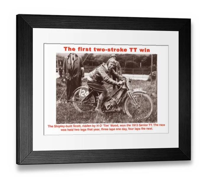 Framed Print : The first two-stroke TT win Framed Print : The first two-stroke TT win