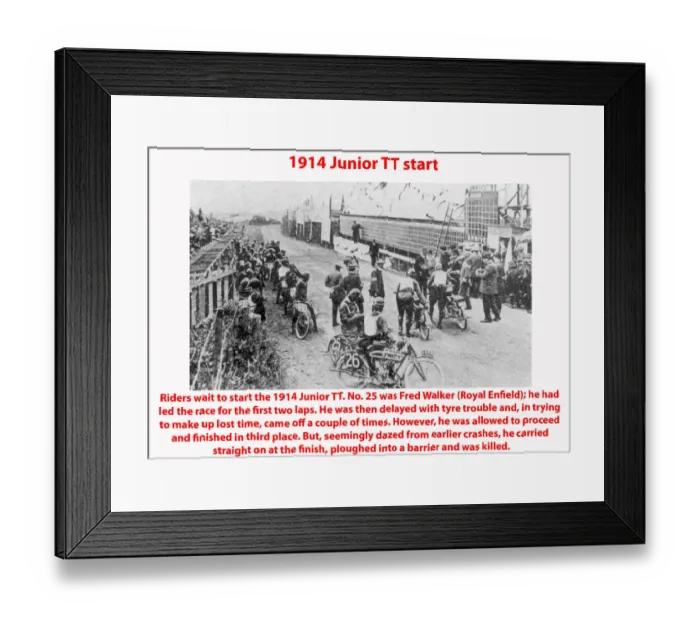 Framed Print : 1914 Junior TT start Framed Print : 1914 Junior TT start