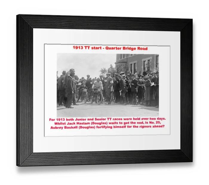 Framed Print : 1913 start - Quarter Bridge Road Framed Print : 1913 start - Quarter Bridge Road