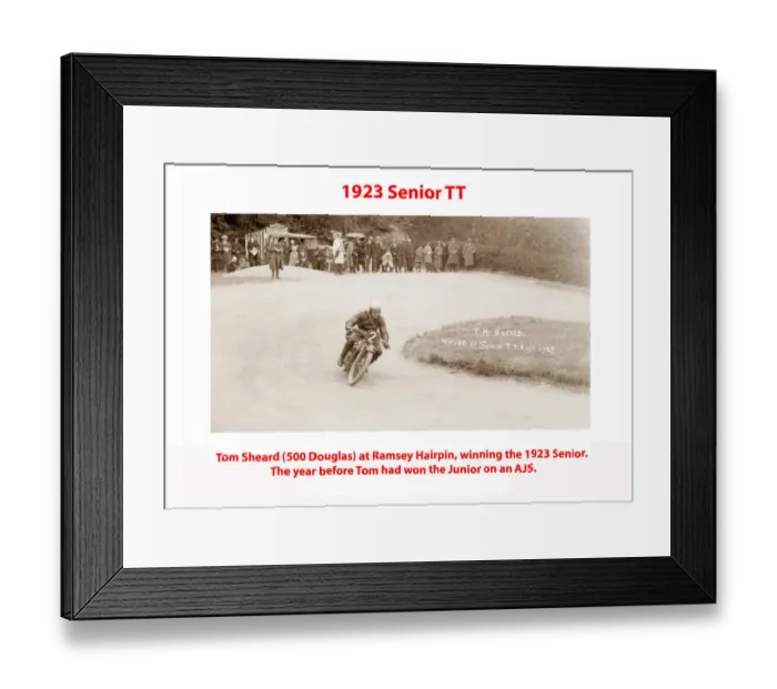Framed Print : 1923 Senior TT