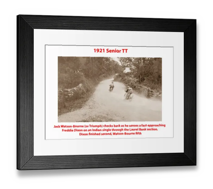 Framed Print : 1921 Senior TT