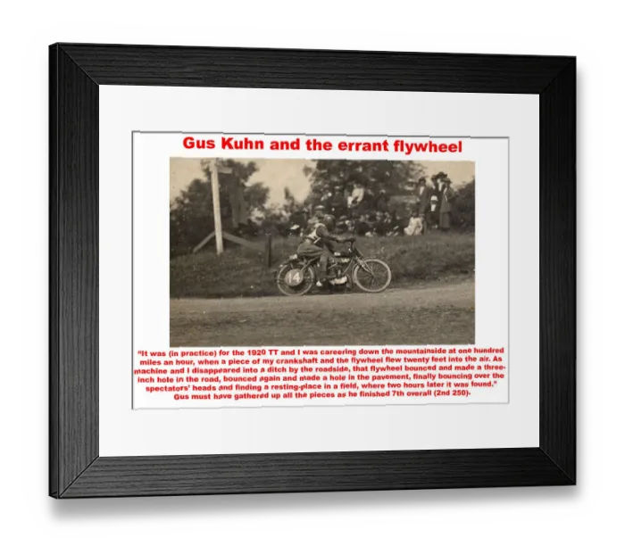 Framed Print : Gus Kuhn and the errant flywheel Framed Print : Gus Kuhn and the errant flywheel