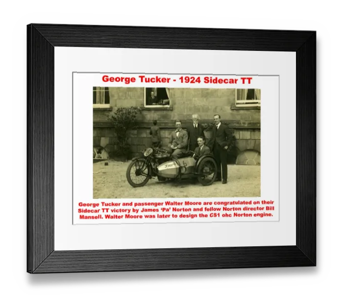 Framed Print : George Tucker - 1924 Sidecar TT Framed Print : George Tucker - 1924 Sidecar TT