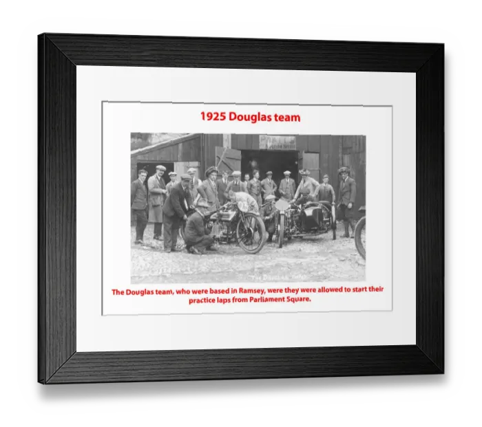 Framed Print : 1925 Douglas team