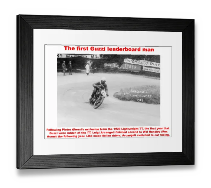 Framed Print : The first Guzzi leaderboard man Framed Print : The first Guzzi leaderboard man