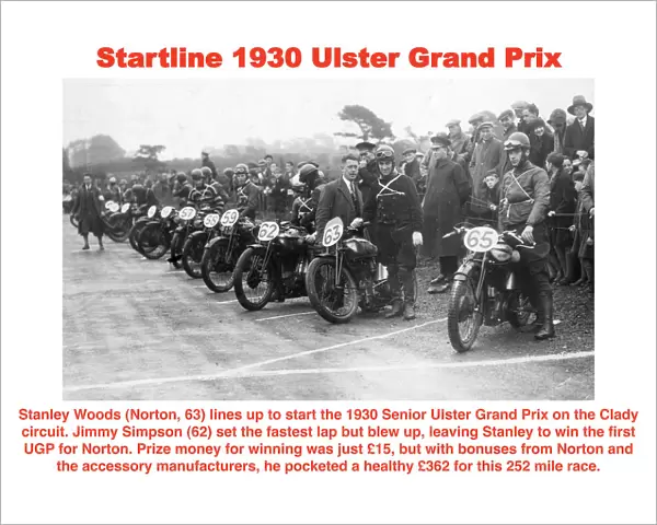 Startline 1930 Ulster Grand Prix